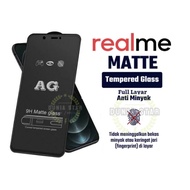 LAYAR Tempered Glass Matte 9H Anti Glare Realme C15/C17/C20/C20A/C21/C21Y/C25/C25s/C25Y Full Screen