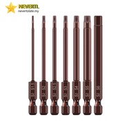 [LUMY] 65mm H1.5-H6 Alloy Steel Magnetic Hex Head Screwdriver Bits Screw Driver Tools