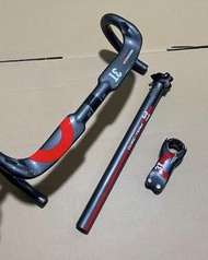 3T Ergonova Team Handlebar, Doric Team Seatpost, Stem