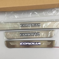 Corolla 4 LED side sill plates 2008 - 2012 toyota corolla accessories