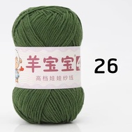 ไหมพรม ตระกูลคอตตอนนม 4ply ป้ายน้องแกะ เส้นนุ่ม มีส่วนผสม cotton ถึง 60%