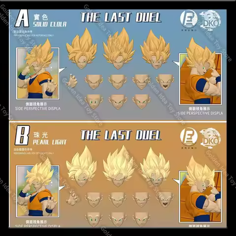 New RE&DKO Lost Heroic Soul Shf Son Goku Head Sculpting Pack Super Saiyan Goku Tht Last Duel Heads S