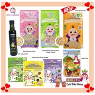 Q Baby Market Organic Trio Baby Germ Rice/Multi Germ Rice/Pear Germ Rice/Instant Baby Congee Pasta/A