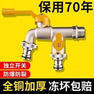 4 Points One Point Two Antifreeze Faucet Watering Garden Faucet Double Out With Lock Tap Water Court