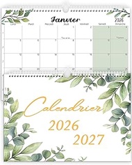 Wall Calendar UK 2025 2026 Month to View - Jan 25 to June 26 (18 months) - Family Calendar for Easy 