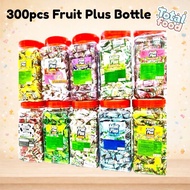 300pcs (BTL) Fruit Plus Candy Gula Fruit Plus Apple Orange Manggo Strawberry Mint Choco Milk *Halal*