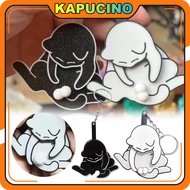 GANTUNGAN Acrylic Cat Keychain Creative Cat Keychain Cute Cartoon Cat Bag Keychain