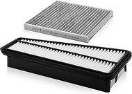 BESTWELL4U Comb Engine Cabin Air Filter for Toyota Tundra 4.0L V6 2010 2009 2008 2007 2006 2005