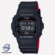 Casio G-Shock Black &amp; Red Heritage Color Series Watch DW5600HR-1D / DW-5600HR-1D