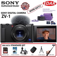 Sony ZV-1 Digital Camera - Black/White [Free Pouch + Windscreen]