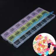 [HCM] Convenient Transparent 7-Day Pill Box - Egreen Disposable