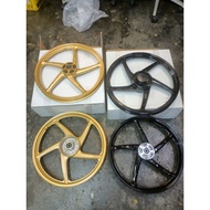 MODENAS MR3 DISC SPORT RIM (140/140-17)RIM SIAP BEARING HITAM KILAT/EMAS