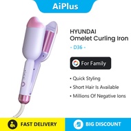 HYUNDAI D36 Egg Curler Stick Hair Curler With Negative Ion Hair Care 36mm French Roll 3 Speeds Tempe