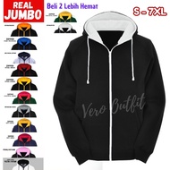 Zipper Hoodie Combination Bigsize Korean Style Fleece Jacket for Men OversizedWanita 7XL 5XL 4XL 3XL