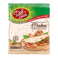 โปรคุ้ม ถูกดี เดลีซัน แผ่นแป้งเพียดิน่า 9 นิ้ว 320 กรัม Deli Sun Piadina Italian Style Bread 9" 320g