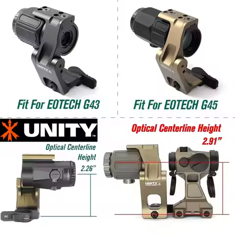 UNITY Tactical FTC OMNI 2.26 2.91 Mount For AIMPOINT T1 T2 EOTECH G33 G43 G45 VMX-3T V3XM V6XM 3X Mo