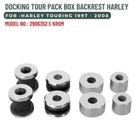 DOCKING TOUR PACK BOX BACKREST HARLEY TOURING 1997-2008 2906352 E KROM