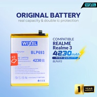 WIXEL Baterai BLP693 Realme 3 Batre Batrai Battery Double Power Original Batre HP Handphone Dual Ori BLP 693