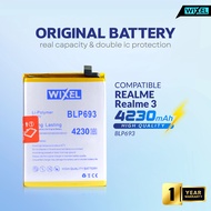 WIXEL Baterai BLP693 Realme 3 Batre Batrai Battery Double Power Original Batre HP Handphone Dual Ori