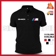 X-Polo Baju Sulam BMW M Sport 540i M540i Cotton Polo T-Shirt Shirts Unisex Racing Kolar Casual Motor