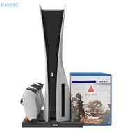 Cool3C Vertical Cooling Fan Stand With 2 Cooler For PS5 Controller Dual Charging Dock Station For PS5 Disc/Digital Console Accessories HOT