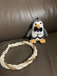 貝殼編織項鍊+企鵝🐧公仔