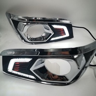 Car daylight Daytime Running Lights For Toyota Fortuner 2012 2013 2014 LED DRL fog lamp with Harness