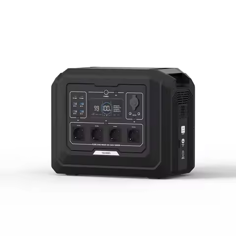 2000W Portable Power Station with 1024Wh Power Bank for Outdoor Emergency Power Supply