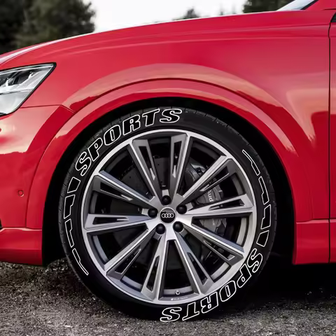 New 2.7cm Car Tire Ietters Stickers DIY 3D Car Tyre Letters Personalized Soft PVC Auto Outline Fashi