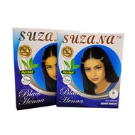 Suzana Henna Hair Coloring Powder Inai Rambut Inai Chestnut Inai Black Hahal 6 Pkt/ Box