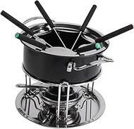 Yardwe 1 Set Chocolate Pot Chocolate Fondue Pot Chocolate Fondue Set Electric Fondue Set Cheese Hot Pot Steel Cheese Fondue Steel Fondue Pot Cheese Melting Pot Chocolate Melting Stove Pan