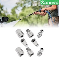 [Kloware] 8 Pieces Pressure Washer Adapter Set,High Pressure, Car Washing Joint Professional,Hose Adapter Connector for Wear Resistant