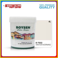 ☌ ✼  ◤ BOYSEN PERMACOAT LATEX PAINT COLOR SERIES WINTER MORNING (B-7502)