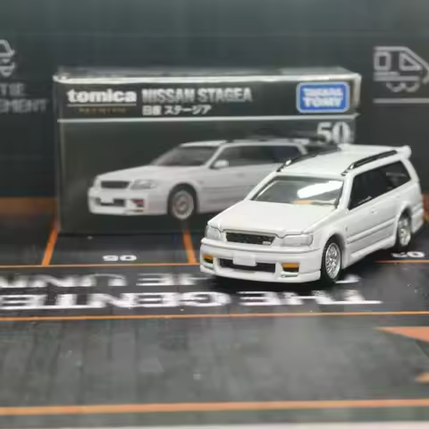 Original Takara Tomy Tomica Premium No.50 Nissan Stagea Station Wagon 1/64 Diecast Alloy Mini Car Co