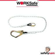 WORKSafe WSF231 Connecting Lanyard, Scaffold Hook, Screw-gate Karabiner - 1.8M