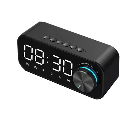 LED Table Clock Blue Tooth 5.0 Support TF Card Play Fm Radio Alarm Clock With BT Speaker Desk Clock