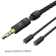 TRN T2 PRO Cáp Nâng Cấp HIFI Mạ Bạc 16 Lõi 3.5/2.5/4.4Mm Phích Cắm MMCX/2 Chấu Cho Tai Nghe TRN KZ C