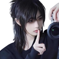 Wolf Cut Wig, Short Hair, Loose Fluffy, Stylish, Men's Boy, Layered Wig, Natural Wig, Men's Wig, Sho