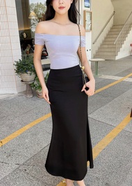 Váy SATIN - Chân váy dài lụa satin