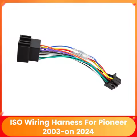 Android Radio Car Stereo 16 Pin Car Accessories Universal ISO Wiring Harness Connector Adaptor Cable