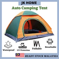 JK HOME 6-8 Person Fully Automatic Tent Outdoor Foldable Camping UV Resist 2 Doors Sleeping Camp