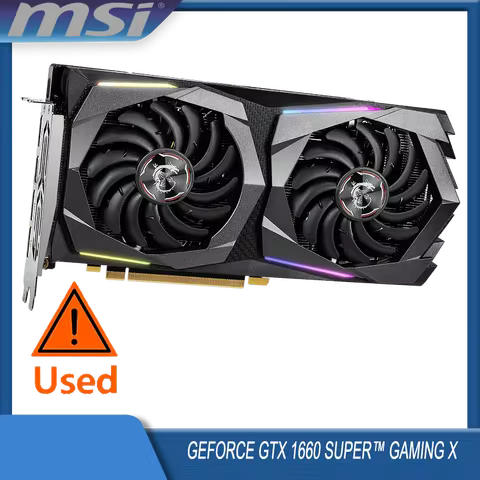 MSI GeForce GTX 1660 SUPER GAMING X Graphic Card 6GB GDDR6 192 Bit PCI-E 3.0×16 8Pin gtx 1