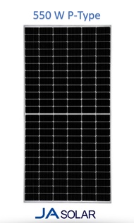แผงโซลาร์เซลล์ JA Solar panel 550วัตต์ P-type -580วัตต์ N-type มาตรฐาน Tier1