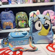 beg sekolah 书包 bag sekolah Bluey Bluey Bluey Pattern Schoolbag Elementary School Students Children L
