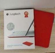 Logitech 羅技 FabricSkin Keyboard Folio 適用於 Apple iPad Air 1st generation (第一代) Bluetooth  (Red Color/ used)