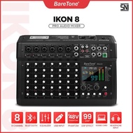 BareTone IKON 8 Audio Mixer - Professional Mixer 8 channel