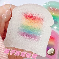 KY/🔥Xinghengmeng Simulation Toast Squeezing Toy Decompression Decompression Bread Pinch Jelly Glue Squeezing Toy Gift Us