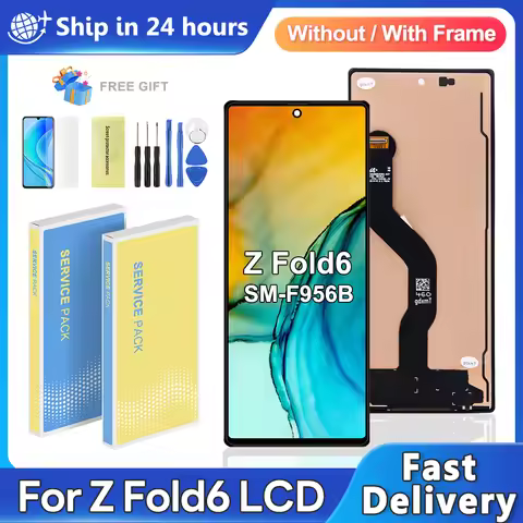 TFT Fold6 For Samsung Z Fold 6 SM-F956 F956B LCD Display Touch Screen Digitizer Assembly Replacement