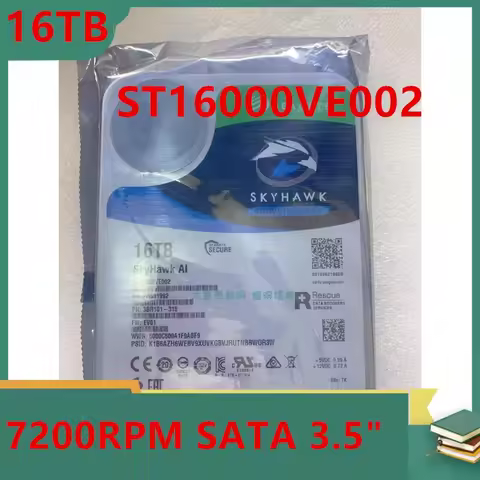 Original New Hard Disk For SEAGATE 16TB SATA 3.5" 7.2K 256MB Hard Drive ST16000VE002