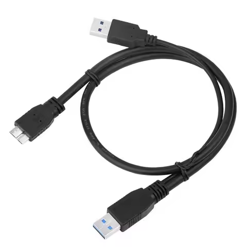 HDD USB 3.0 Type A To Micro B Y Cable USB3.0 Data Cord for External Mobile Hard Drive Disk Data Cabl